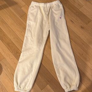 Butter Yellow Champion Sweatpants Medium